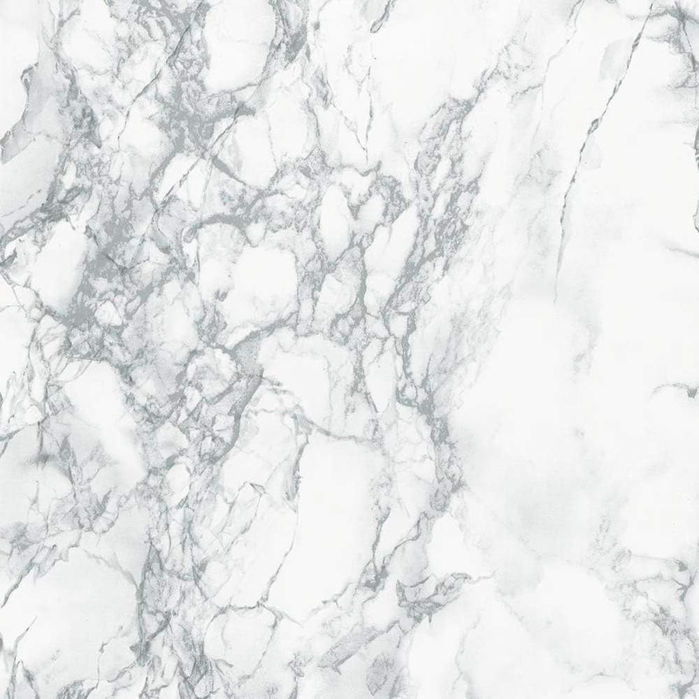 Transform Your Space: Grey Marble Peel-and-Stick Film, 2 Rolls 26″ x 78″
