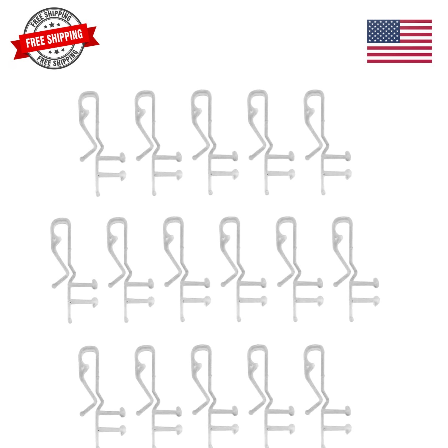 1-3/4th Clear Hidden Valance Clips – Durable Plastic Brackets for Blinds and …