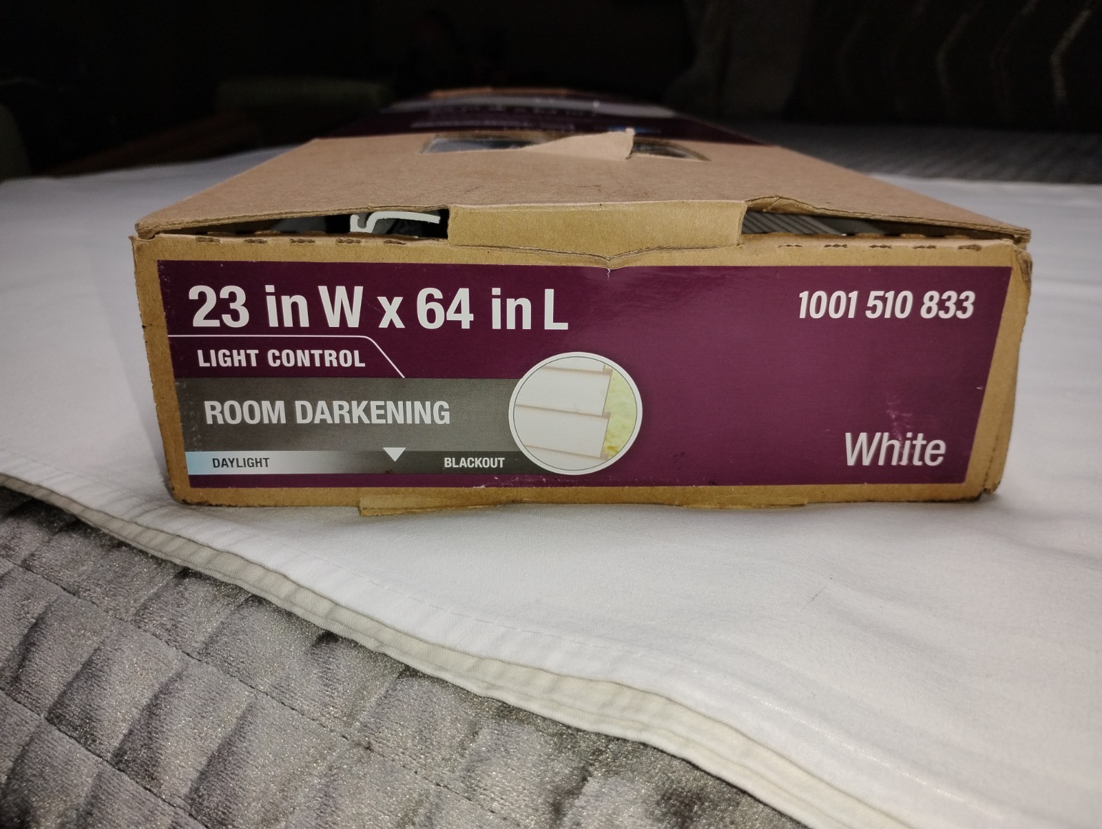 2 inch faux wood blinds white 23inch Wide 64 inch Length