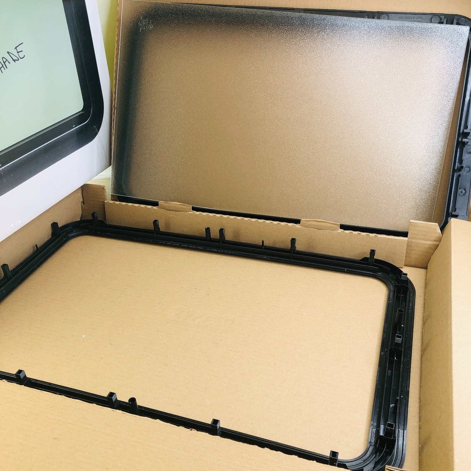 Lippert 806621 Thin Shade Window Kit for RV Entry Doors ~ No Shade Included