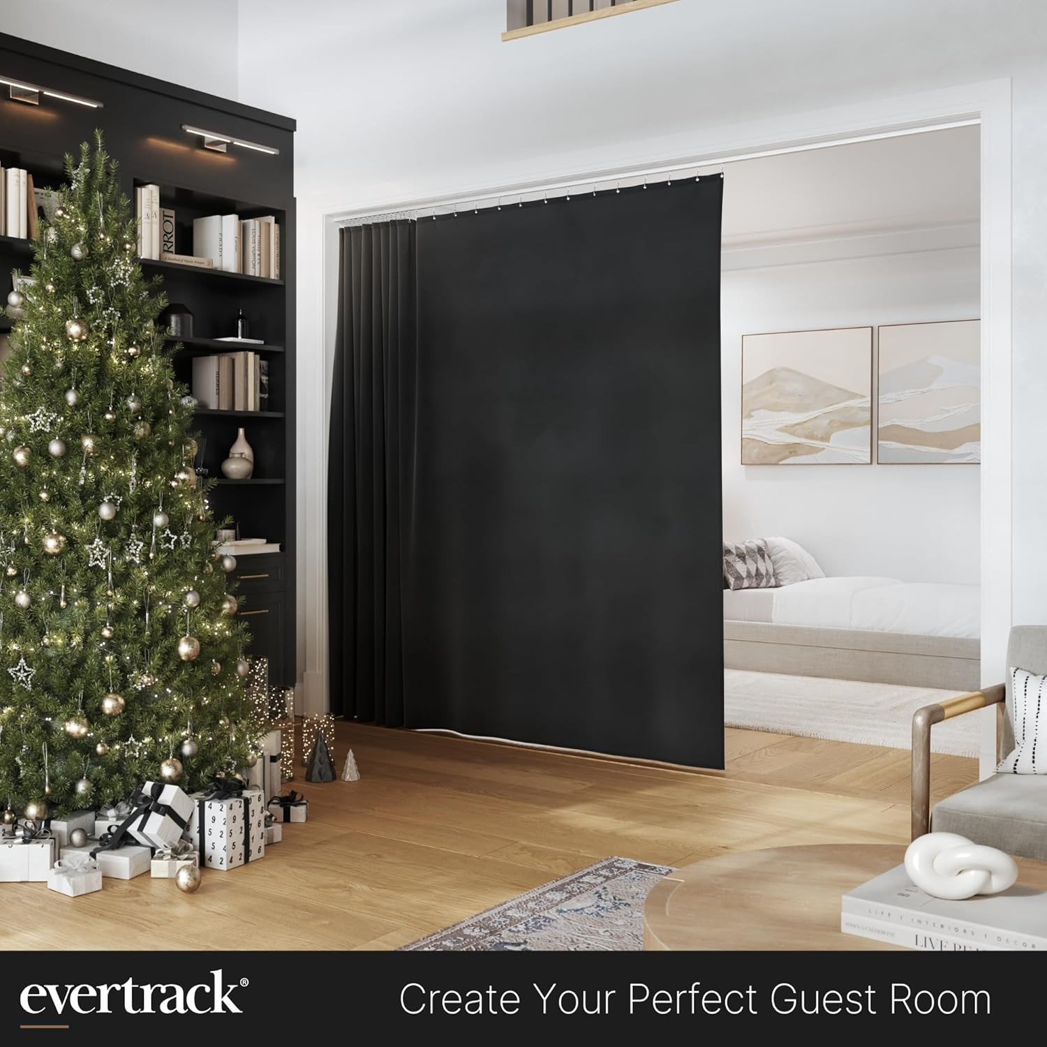 Blackout Room Divider Curtains – 100% Opaque, 54″ W X 108″ H, USA Made