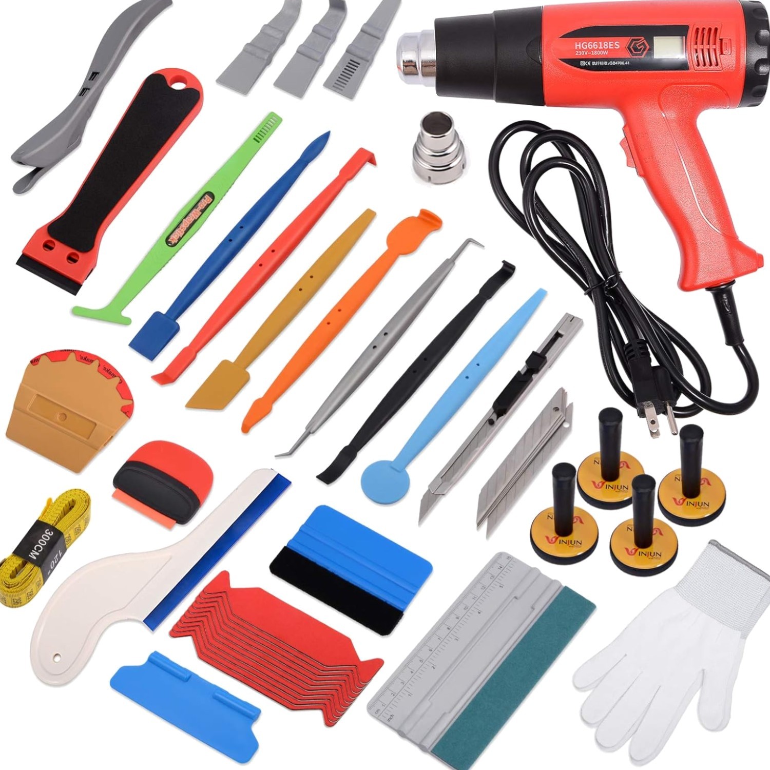 Vinyl Wrap Tool Car Wrap kit for Window Tint Film Installation, Include Heat …
