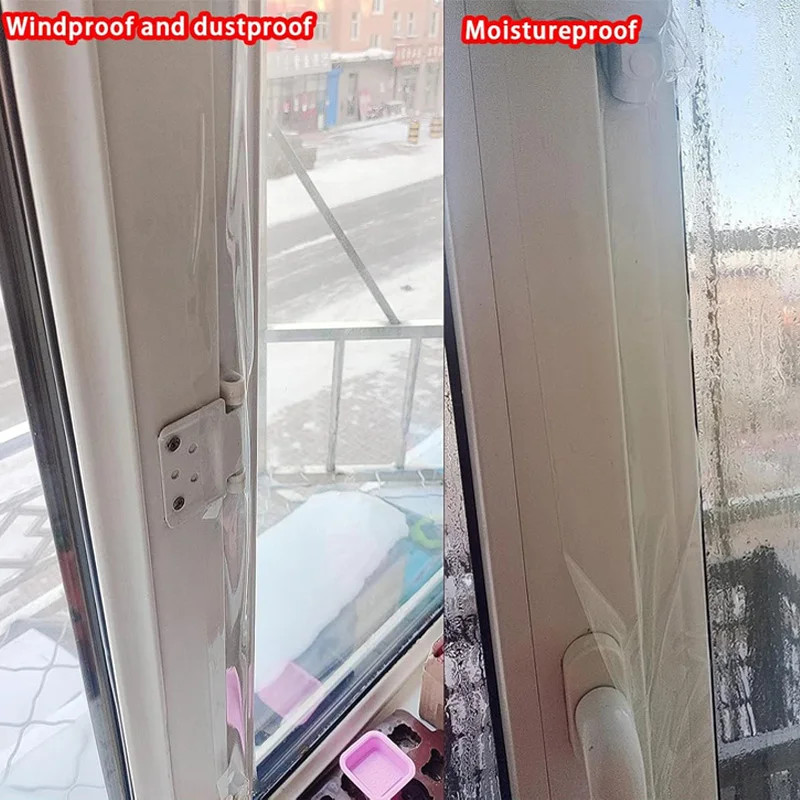 5/10/20M Transparent Window Weather Sealing Tape Clear Window Draft Isolation S