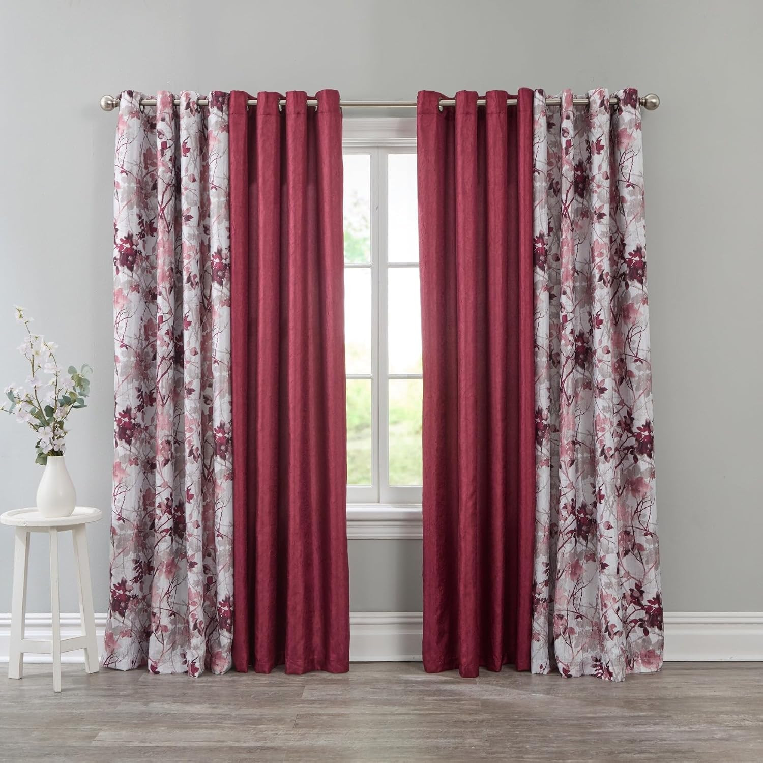 ACHIM Lined Blackout Grommet Window Curtain Panels – 50 Inch Width, 84 Inch Leng