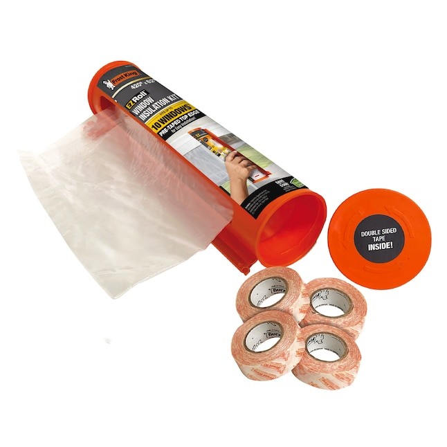 Frost King 1ft x 3ft EZ Roll Clear Window Insulation Kit Weatherstrip (10-Pack)