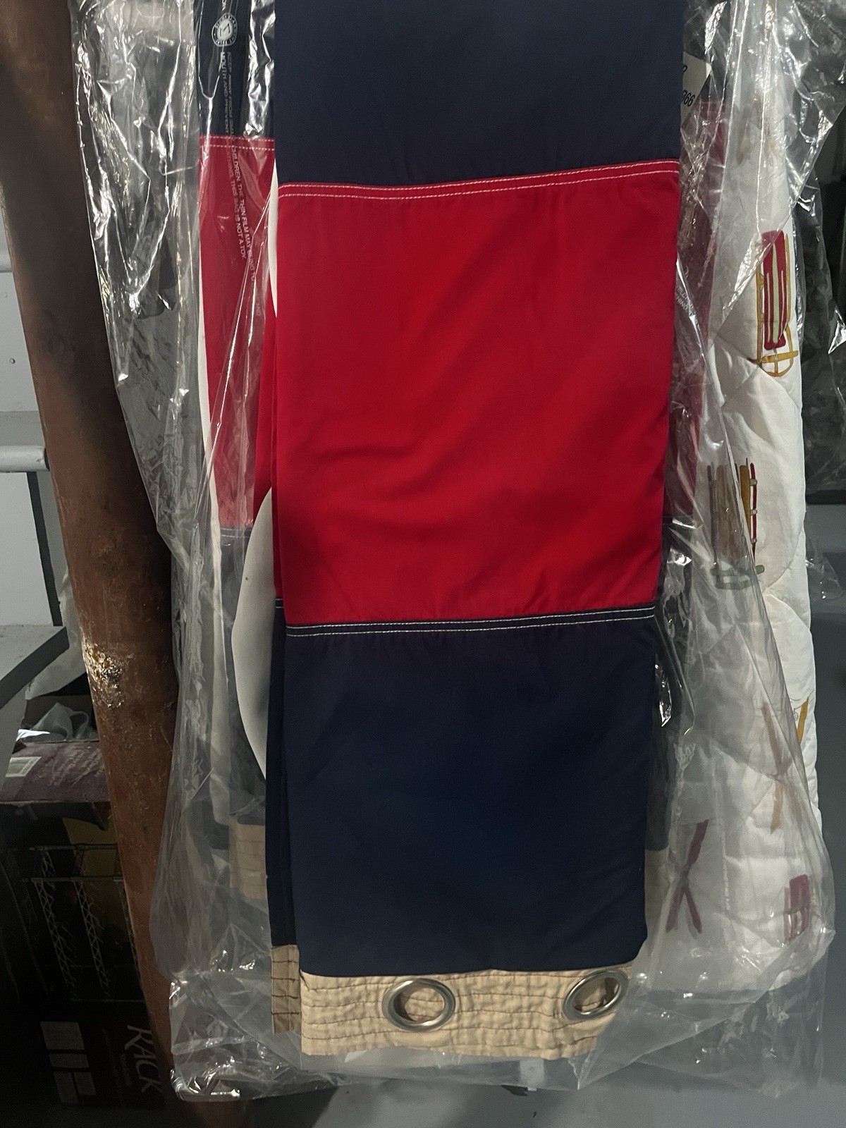 Pottery Barn Kids Blackout Curtains 44×63 Red /Blue/Nautical – 2 Sets (4 Panels)