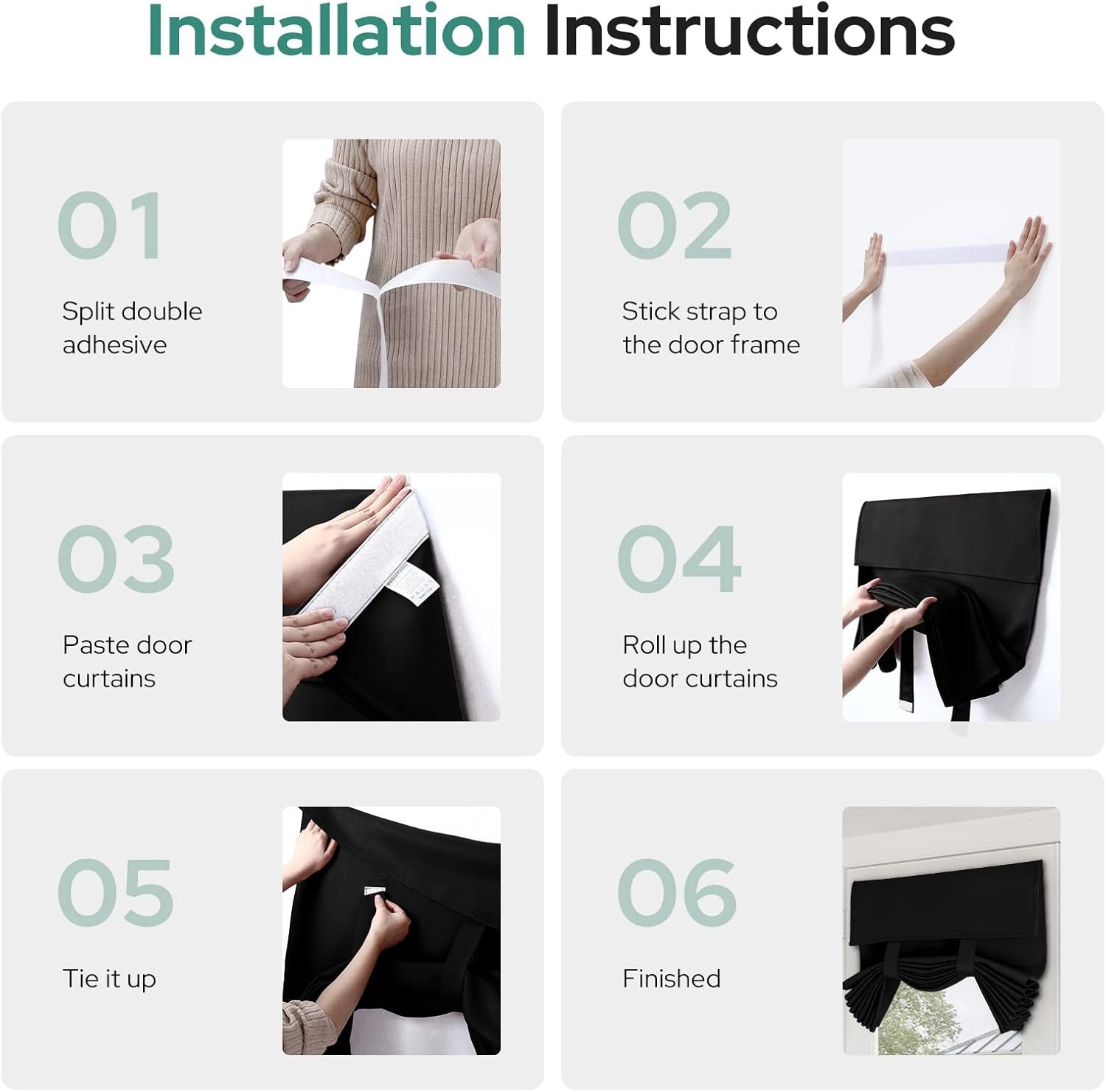 Versatile Blackout Door Curtains 26×68 Inch – Chic Thermal Privacy Solution