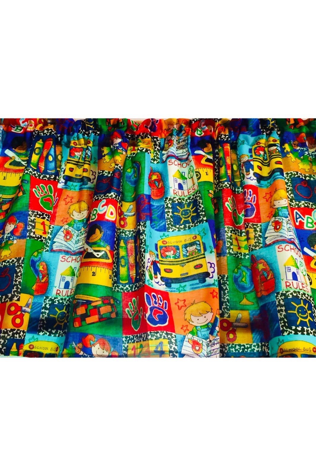 Classroom Valance School Bus Teacher Decor 42″W x 14″L Colorful Free Shipping