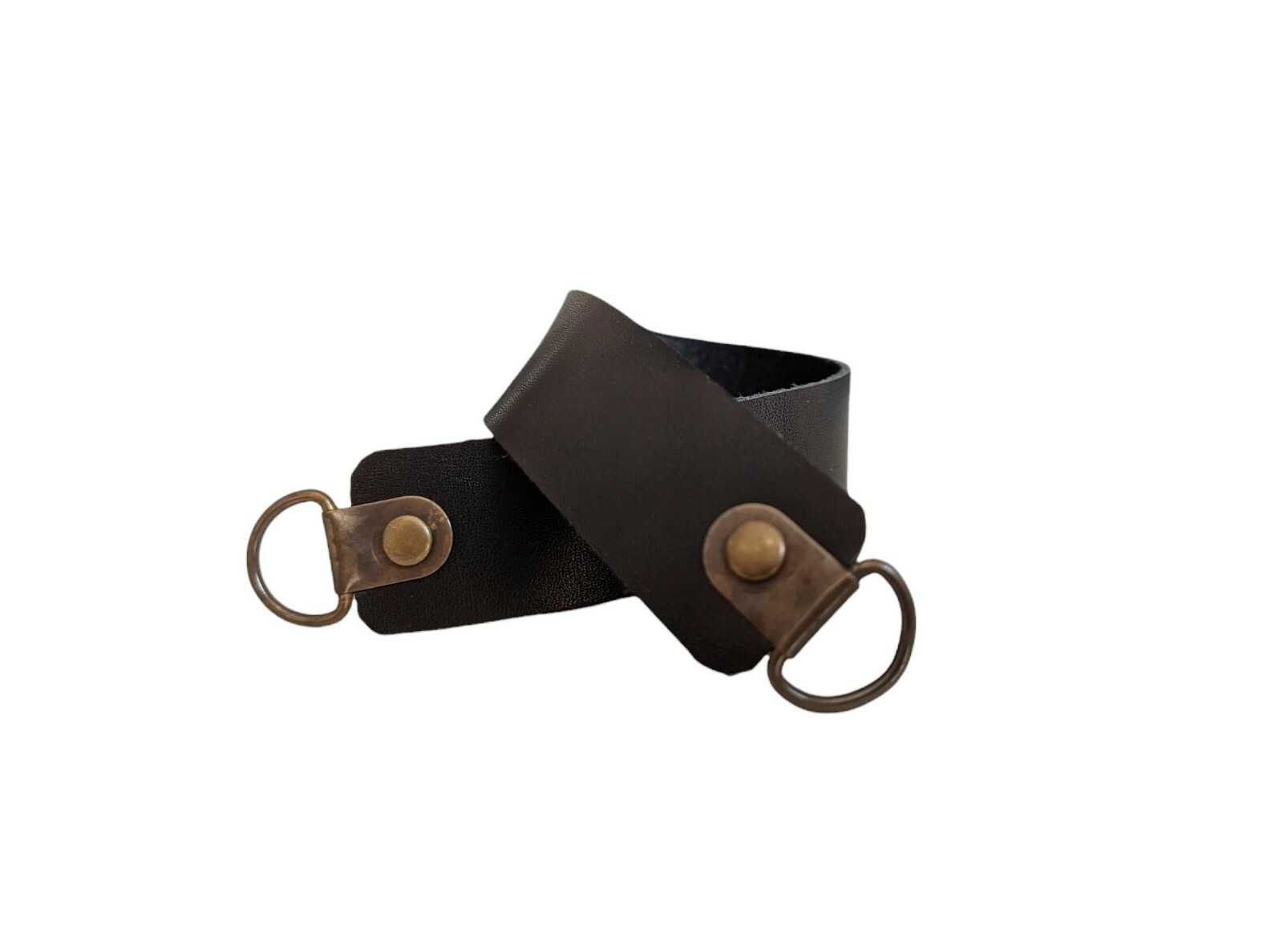 60 cm Genuine Leather Curtain Tiebacks, Curtain Tie Backs, Black Curtain Tieback