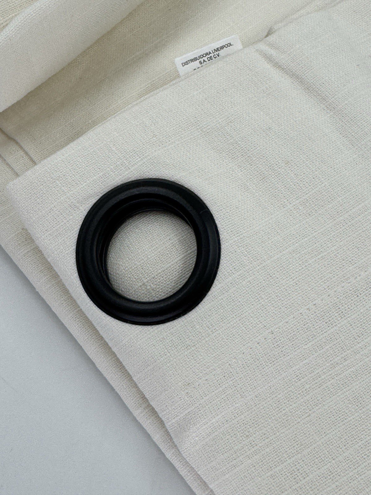 Set/2 Pottery Barn 50×96 Emery Linen Bronze Grommet Curtain, Ivory, Light Filter