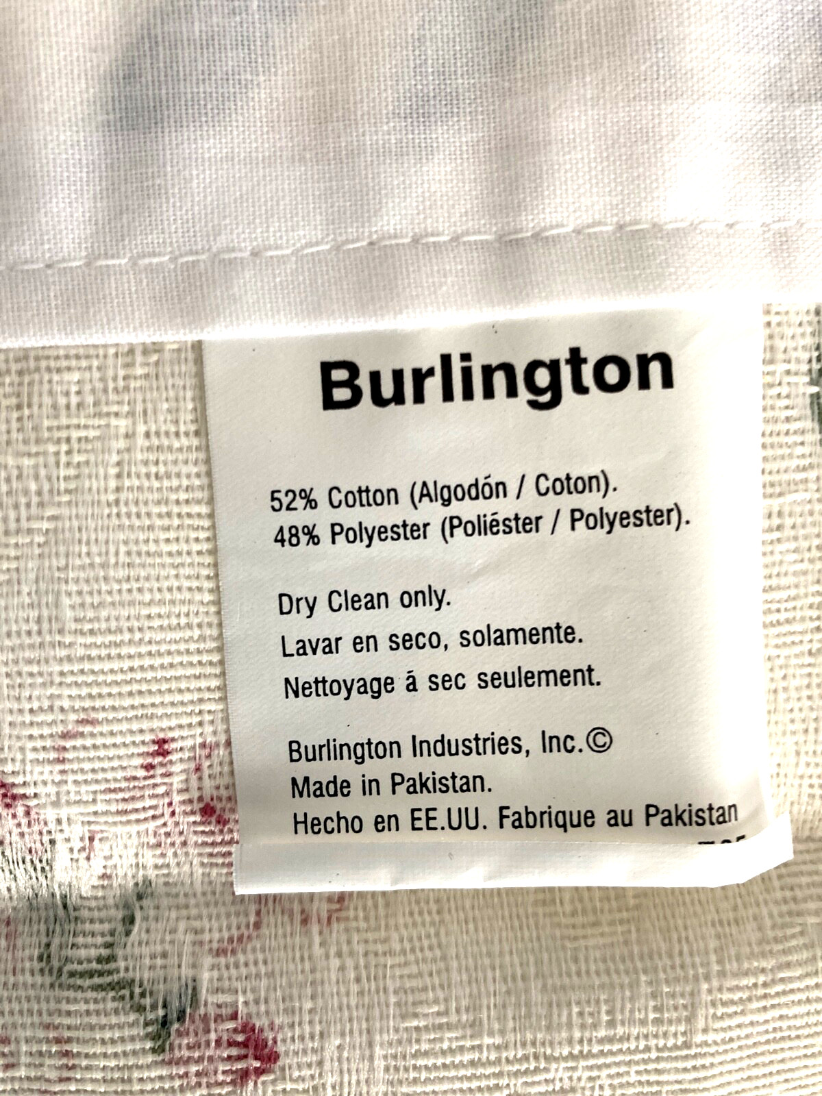 VALANCE FLORAL Burlington Country Classic Cottage 42 X 15 / 3.5 IN POCKET NEW