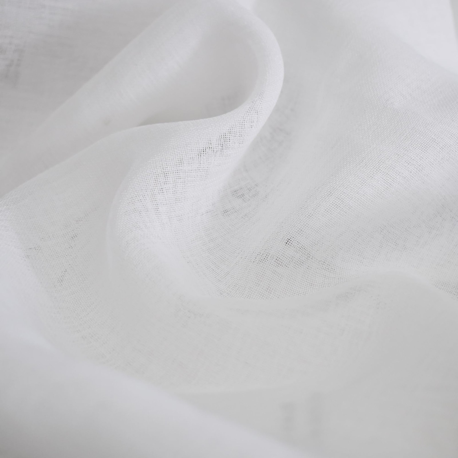 LKTCOBTAC White Sheer Tiers Curtains Set Semi 30″W x 24″L (Pack of 2),