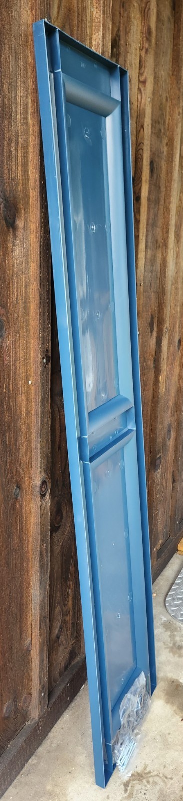 Raised Panel “Indigo Blue” Vinyl Shutters – One Pair – G022