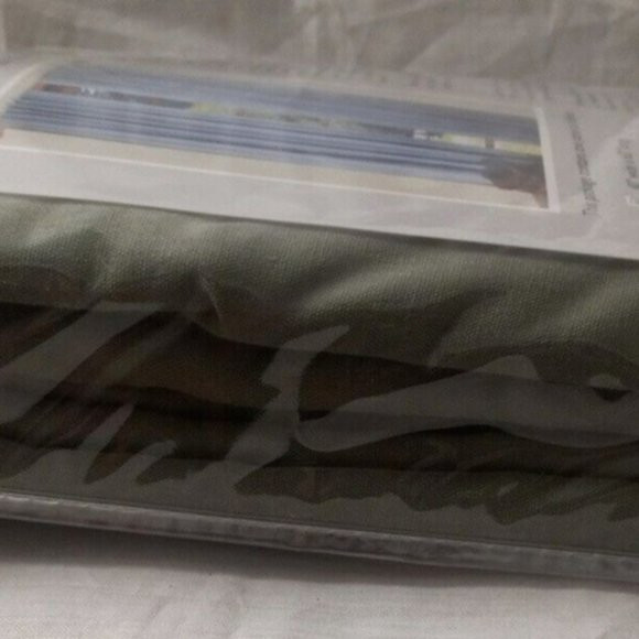 HOMESPUN BACKTAB DOUBLE INSULATED CURTAIN 40″ WIDE X 63″ LONG SPANISH MOSS