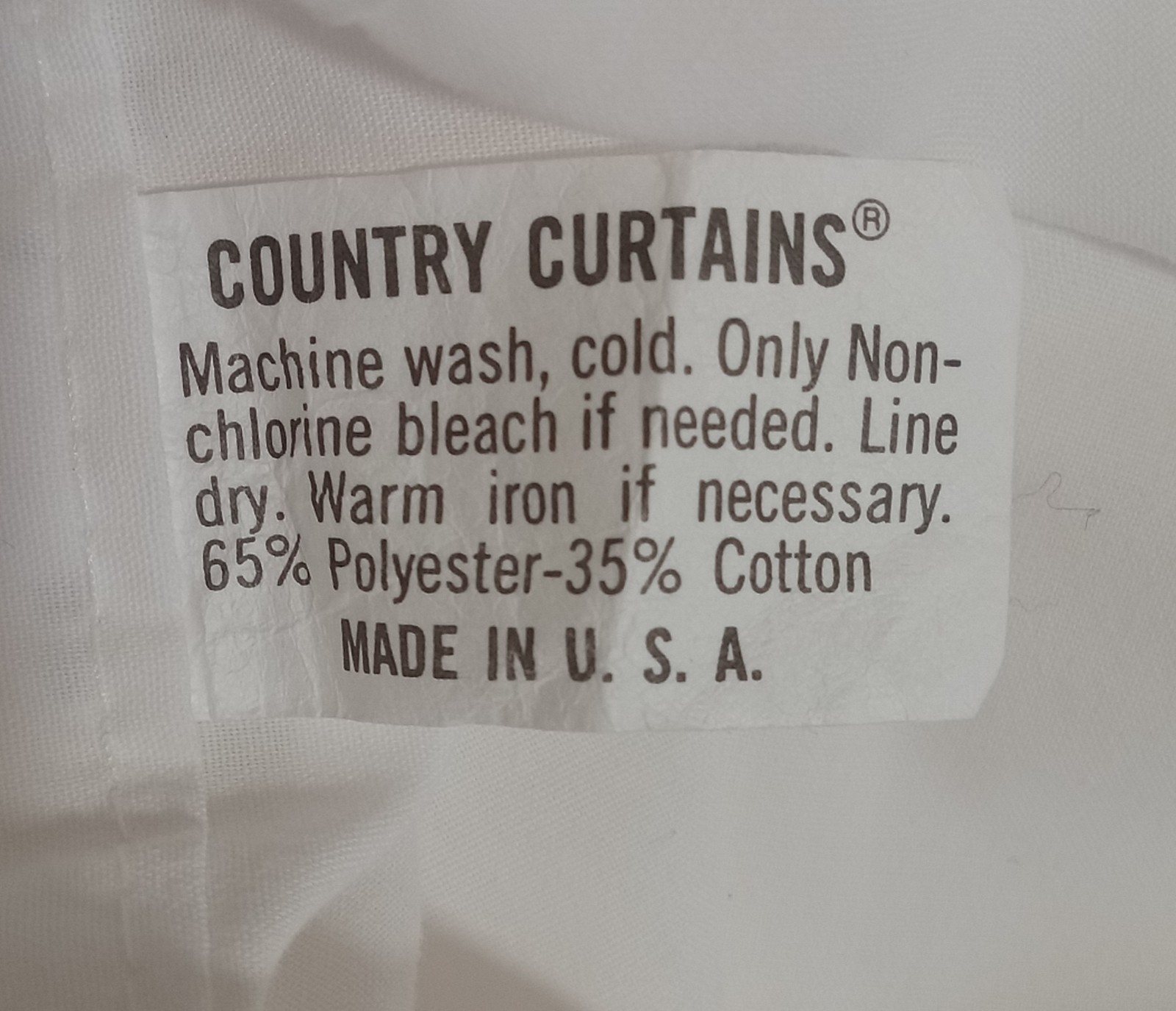 Country Curtains Pompom Valence White 88″L X 10″H Cotton Polyester Blend