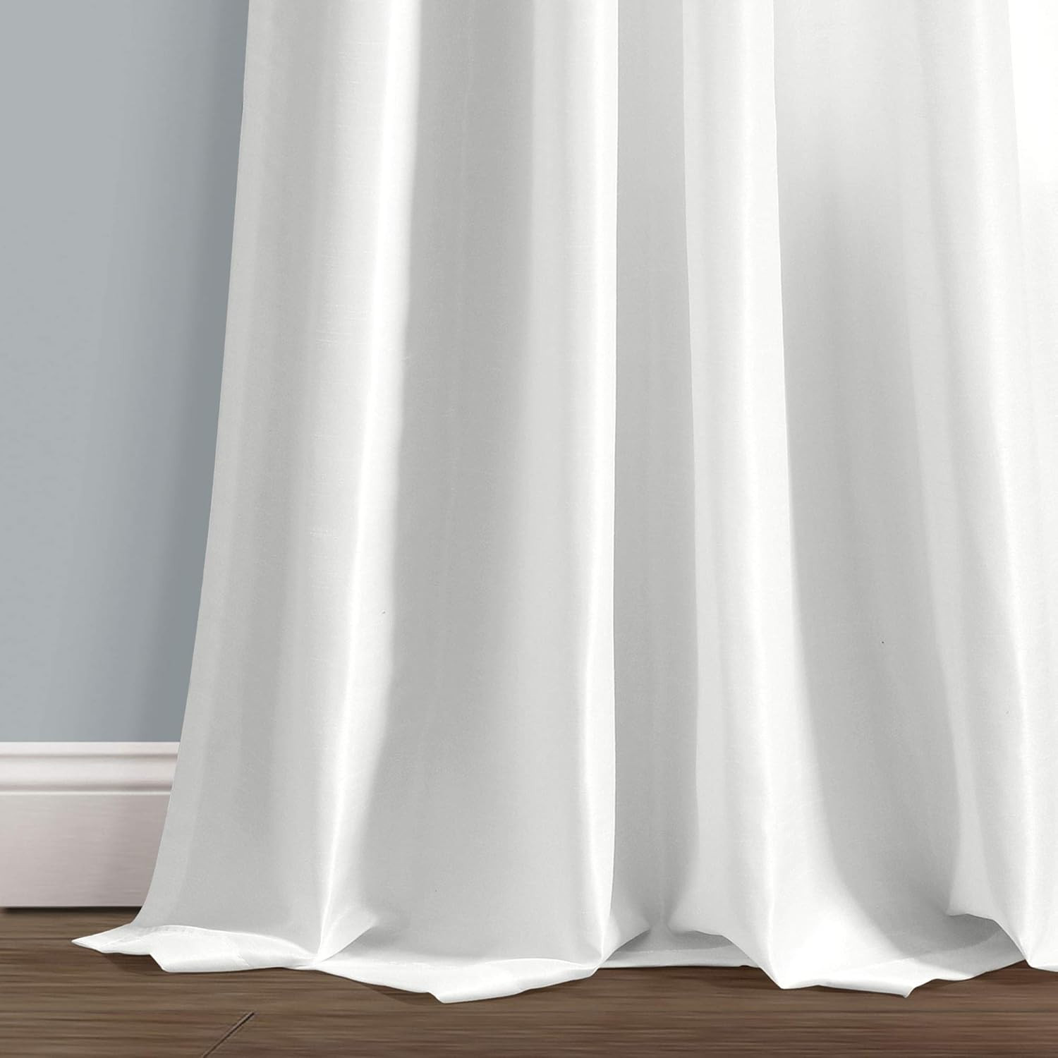 Venetian Light Filtering Window Curtain Panel Single 54″W X 84″L White – Drapes