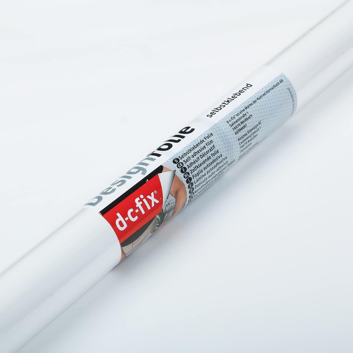 Matte White Self-Adhesive Film 17×78 – Decorative DIY Roll