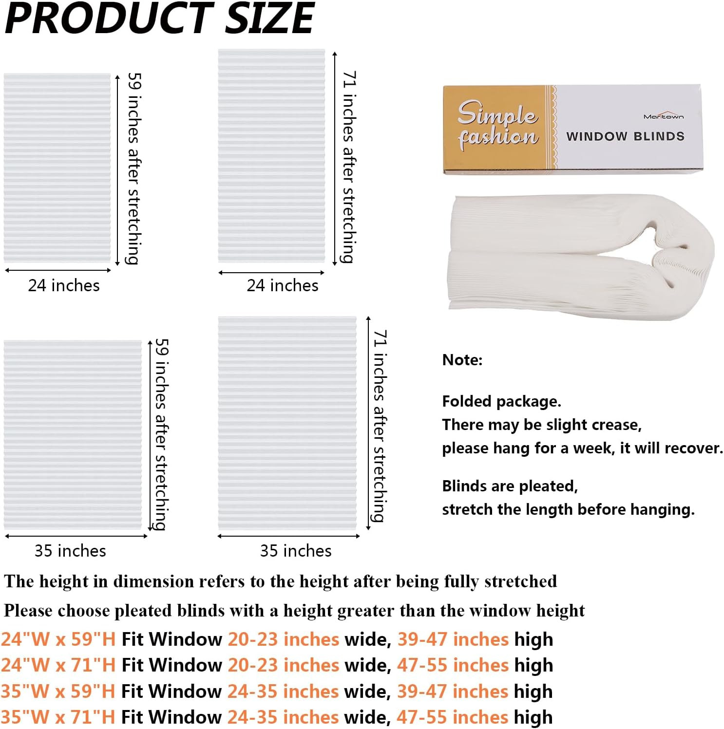Paper Blinds Temporary Window Blinds Light Filtering No Drill Stick on Cut to Si