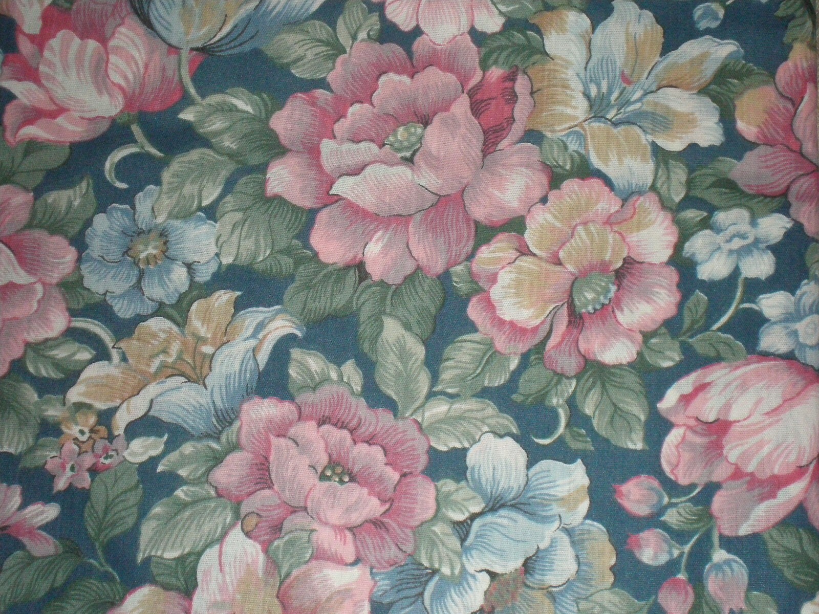 Floral Blouson Valance 84″ Lilies Daisies Garden Cottage Cotton USA NEW 4 Avail