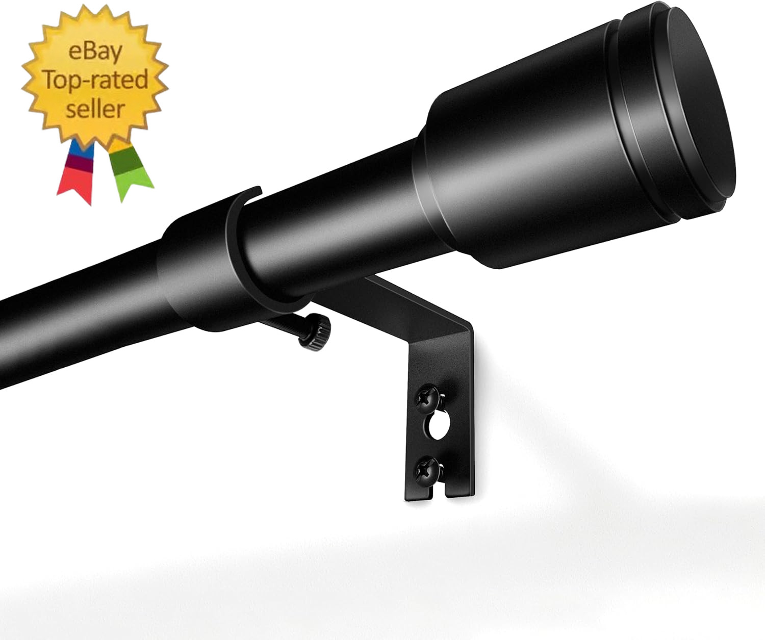 5/8” Diameter Curtain Rods 30-90 Inch, for 30-84 Inch Windows, Adjustable