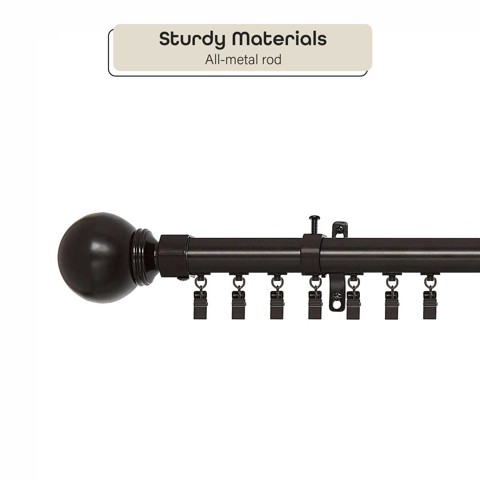 Achim Innovative Porter Traverse Window Curtain Rod – 1 Rod Diameter Fits