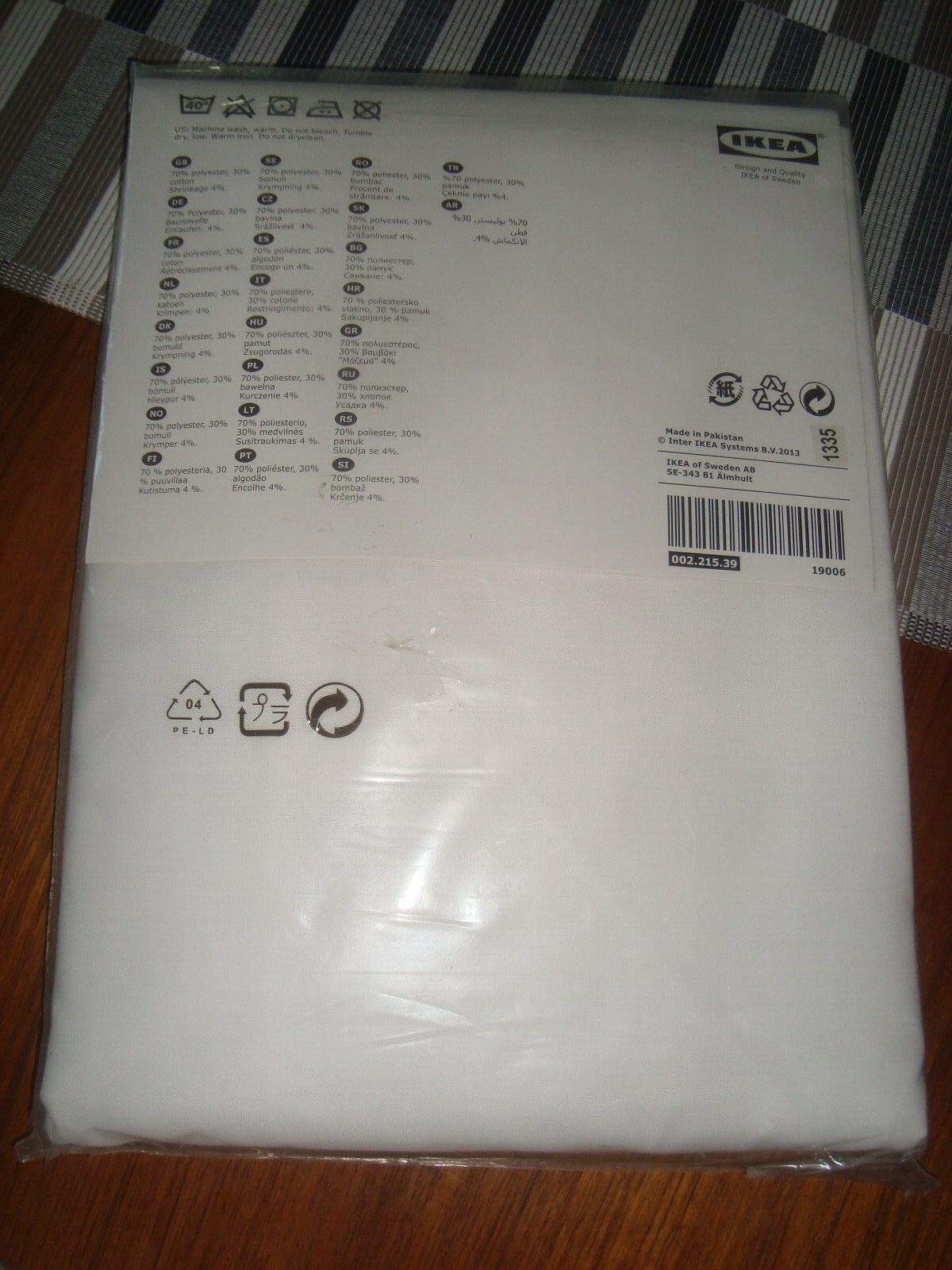 IKEA White Pair of Curtains Window Panels 57×98 1/2″ (145 x 250 cm ) 002.215.39