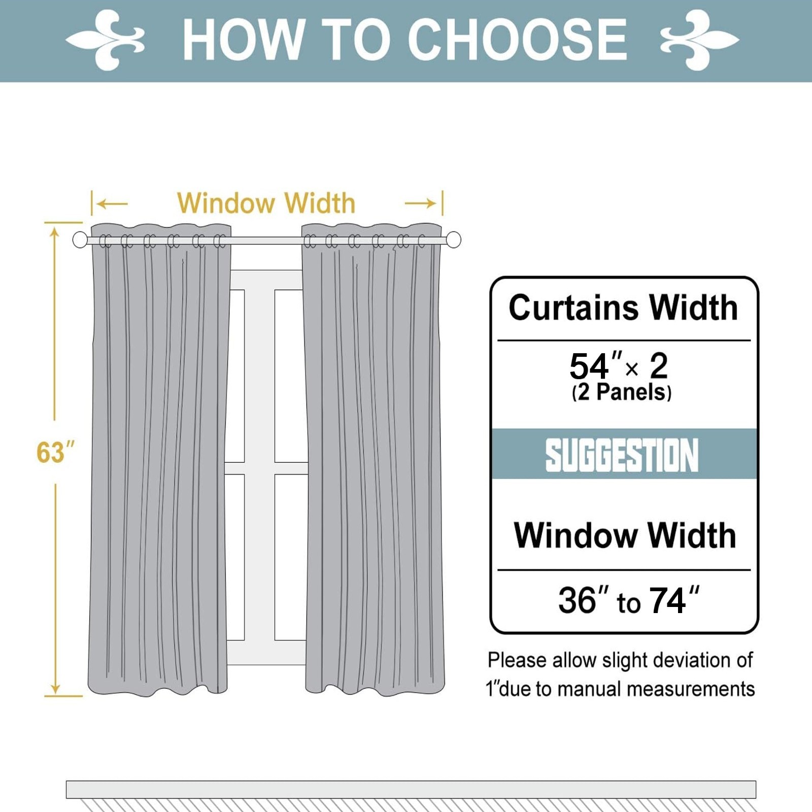 Heavy Thick Solid Grommet Panel Window Curtain Drapes Blackout 2 PC & 2 Tiebacks
