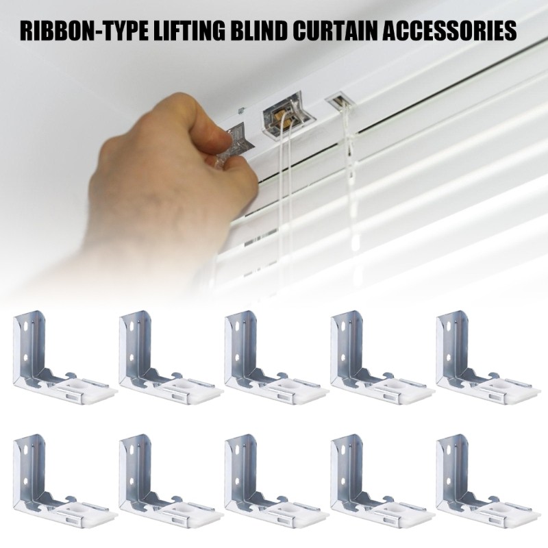 10Pcs Zebras Shade Mounting Brackets,Metal Blinds Bracket Window Repair Set