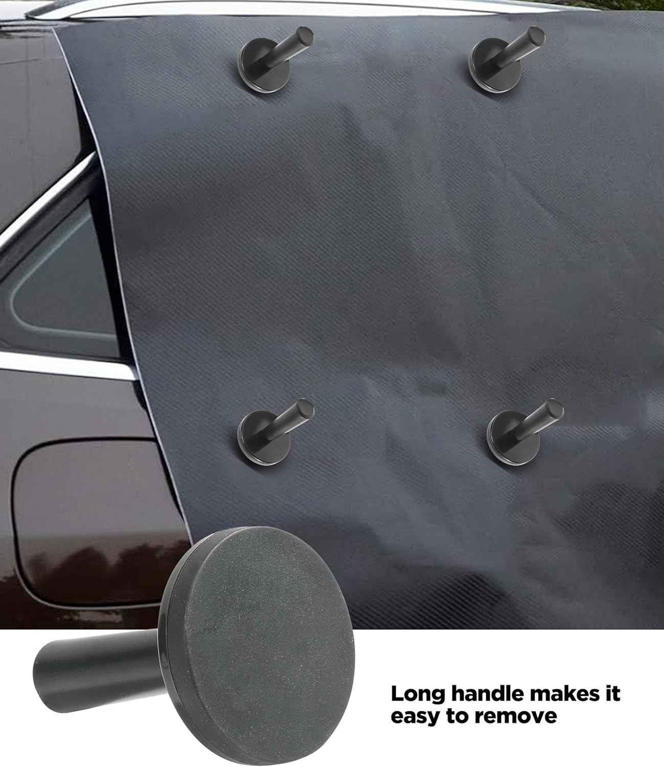 4-Piece Vinyl Wrap Tool Kit – Black Magnet Holders for Car Wrap & Sign Vinyl Wra