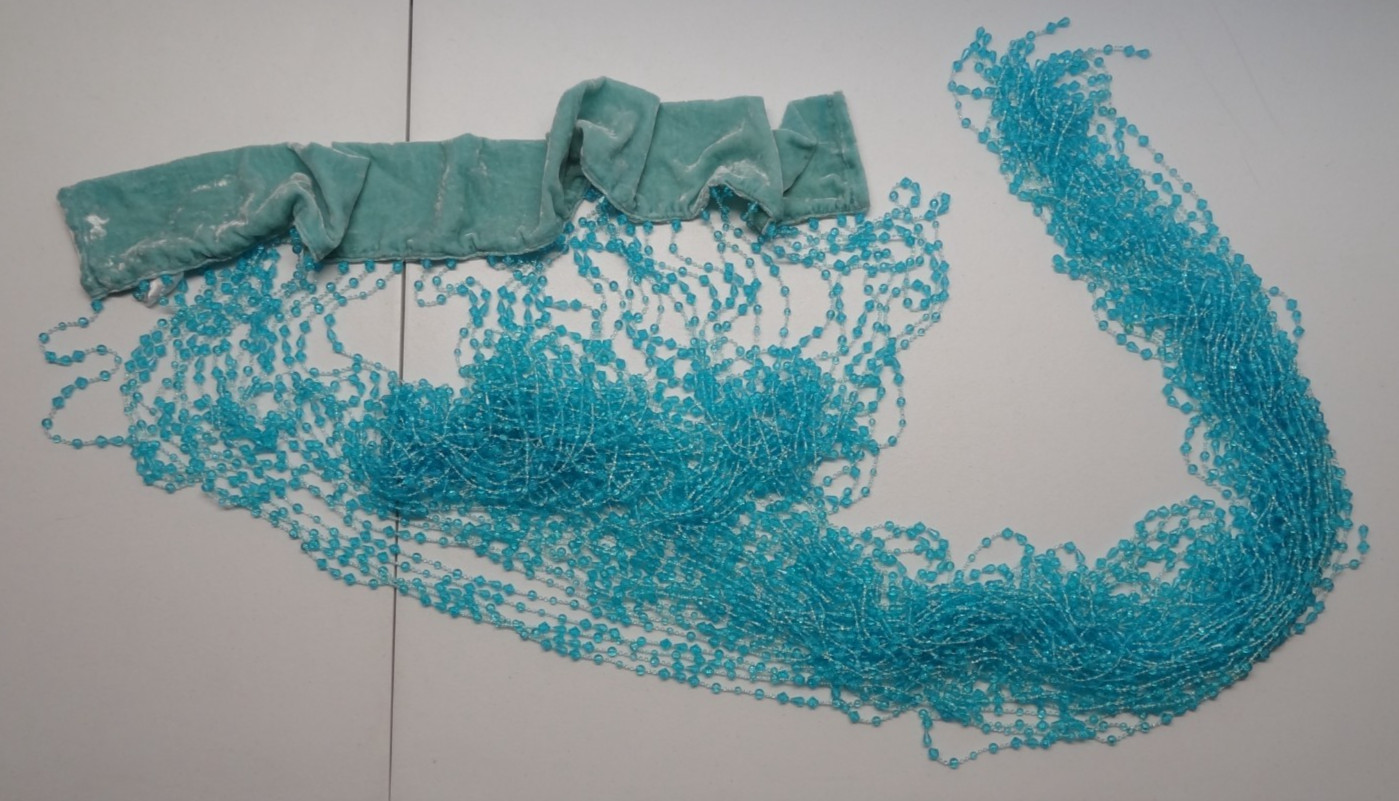 JC Penney Home Teal 40″ x84″ Doorway Beads String Curtain Beaded Home Collection
