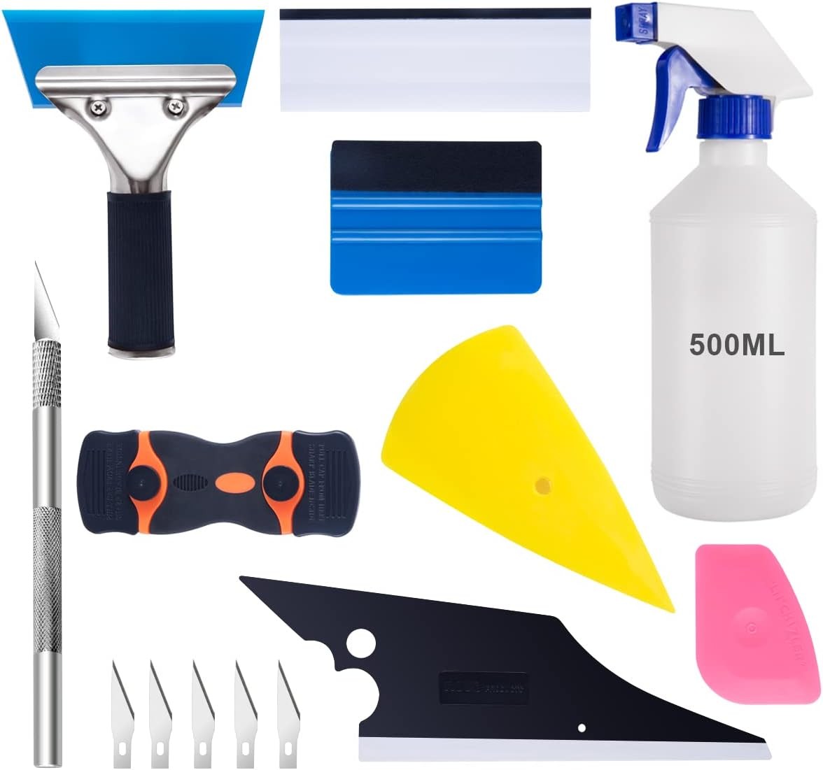 Car Window Tint Application Tools Kit 9 Pieces