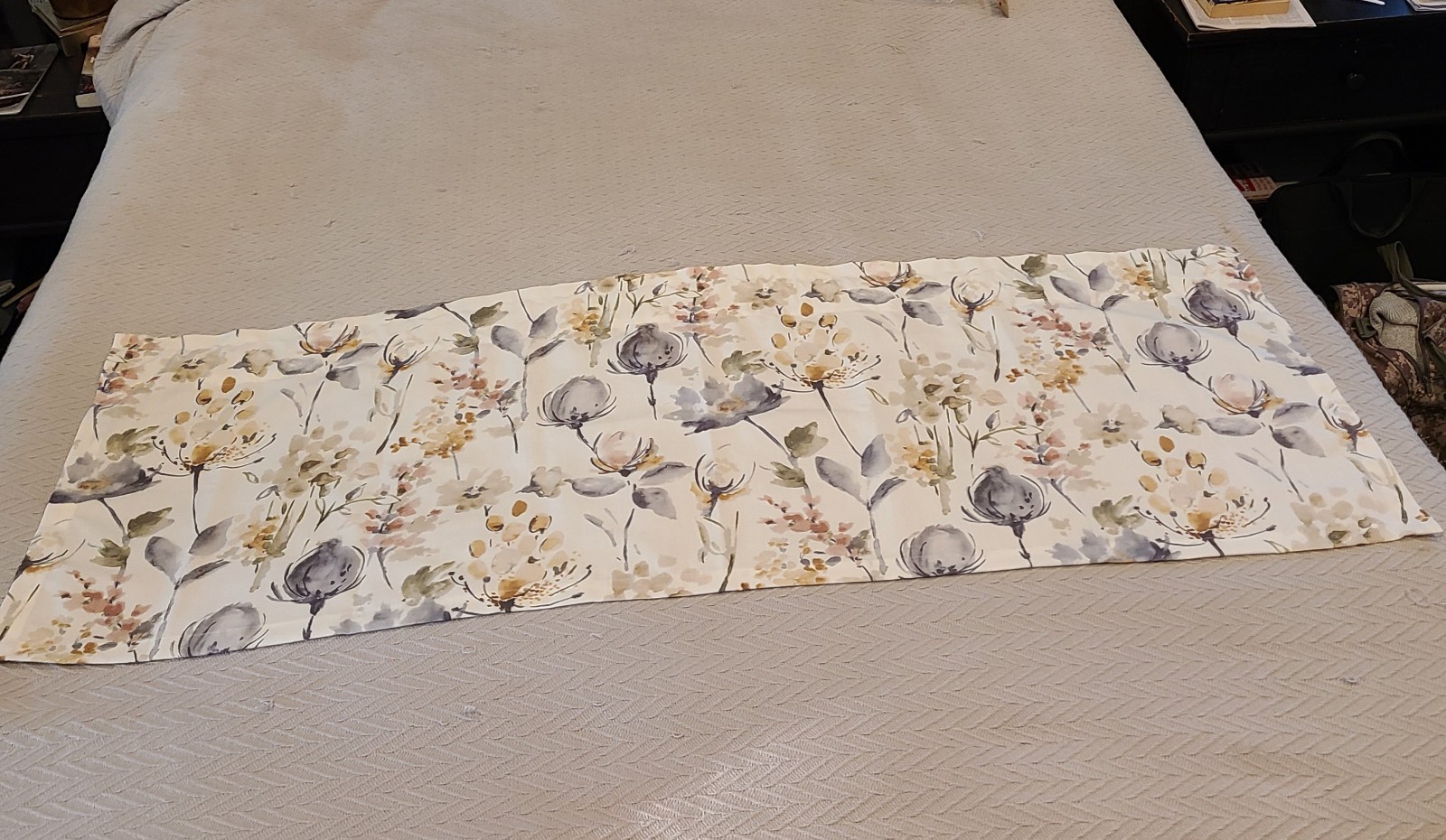 Floral Custom Valance Rod Pocket 52″x 19″ Unbranded Multicolor