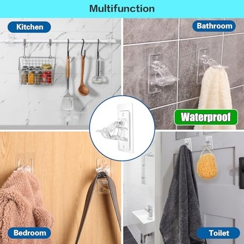 16 Pack No Drill Curtain Rod Brackets – Adjustable Holders for 17 lbs, Home Deco