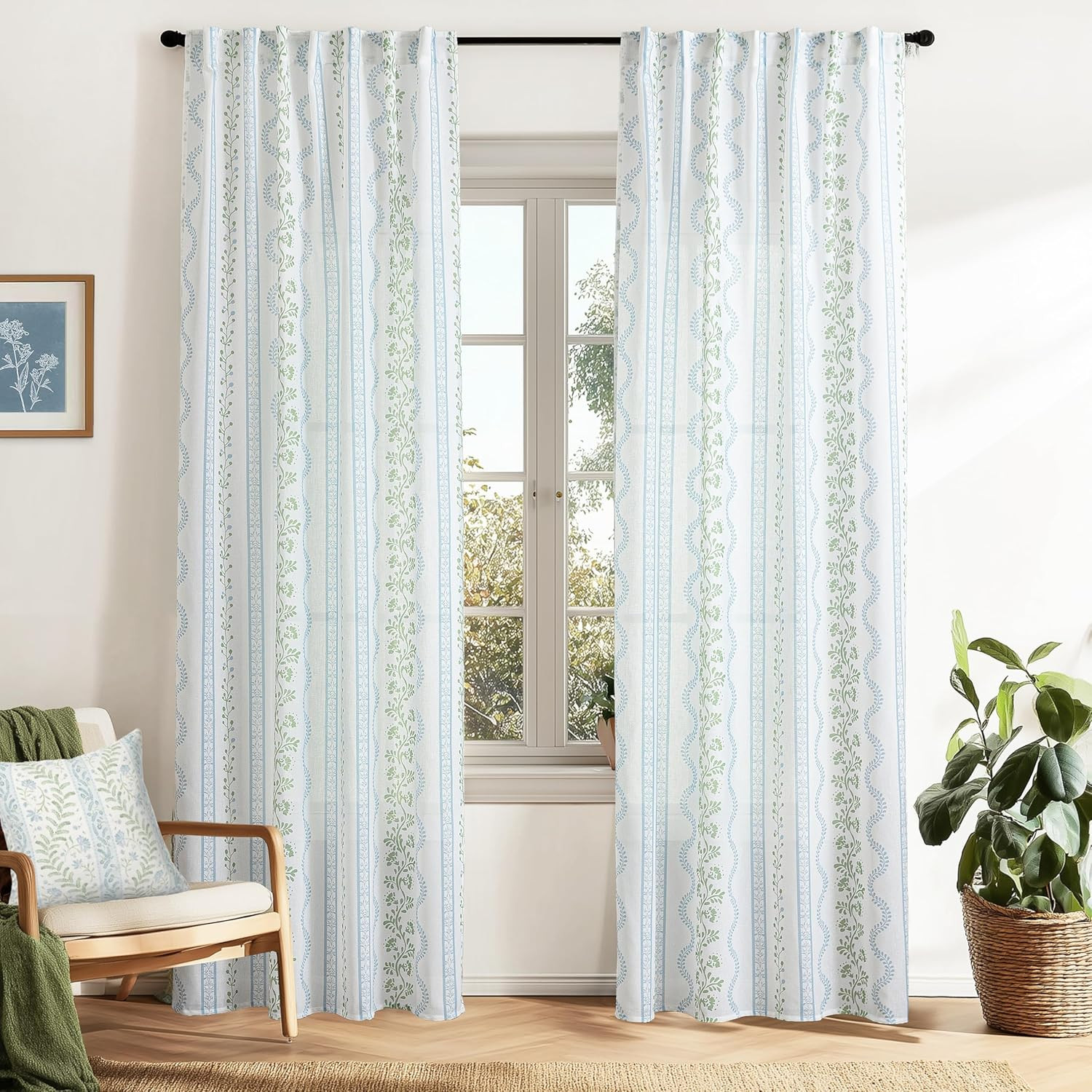 Chic Floral Boho Curtains for a Stylish Home Décor Upgrade