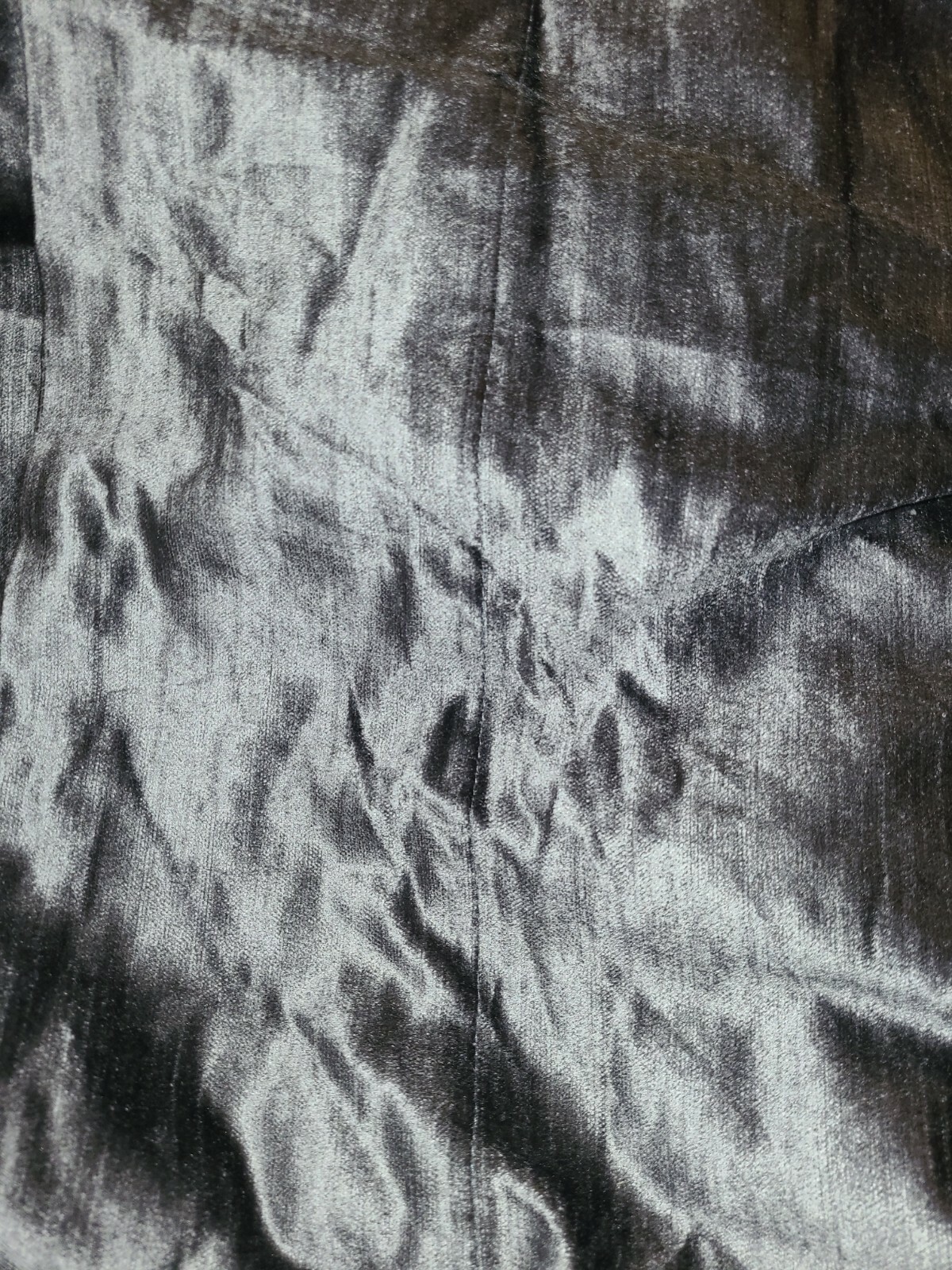 DKNY Two 84″ Pocket Panels Includes Lining Modern Knotted Velvet In Charcoal
