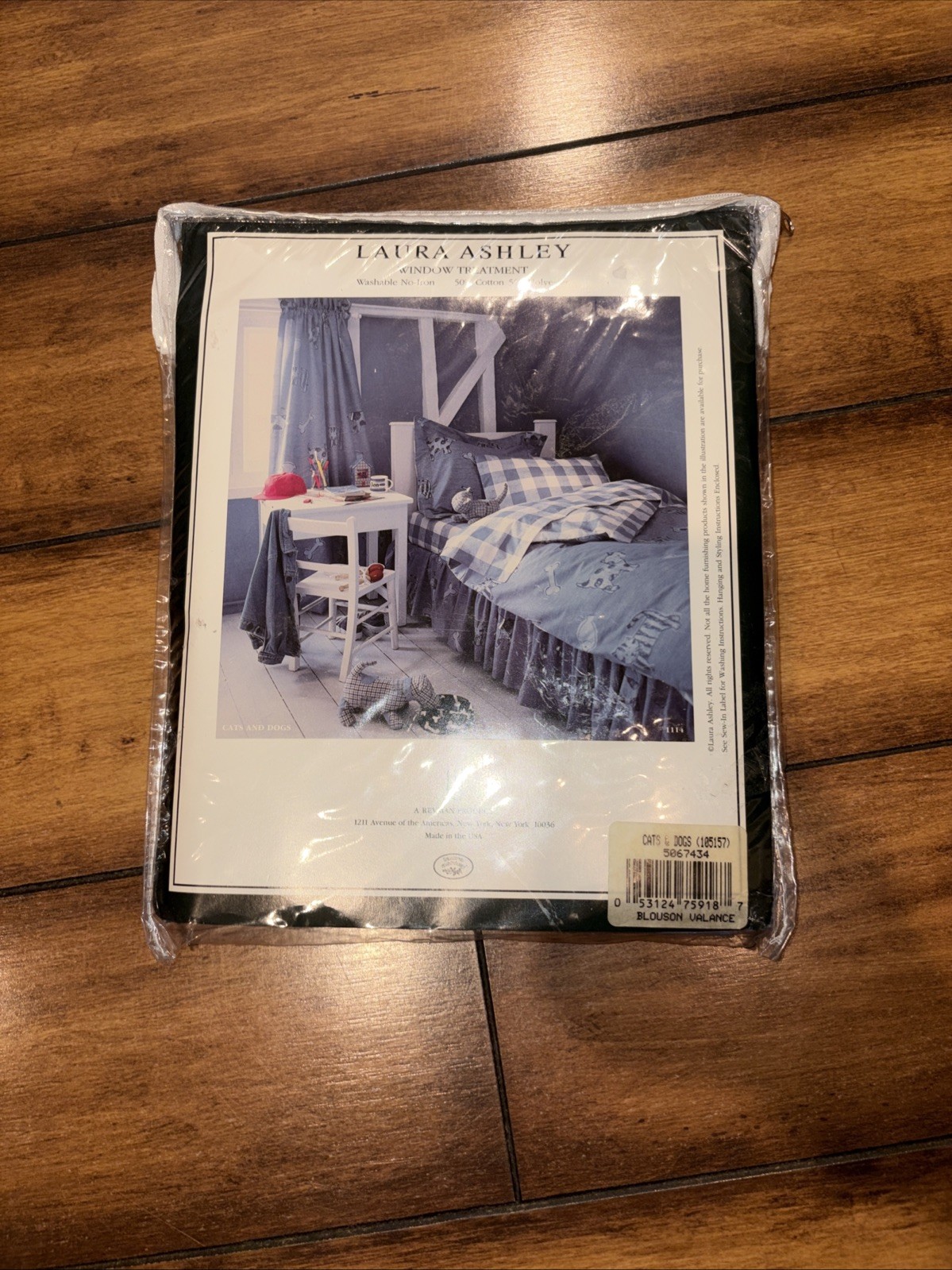 Laura Ashley Window Blouson Valance Discontinued Dog And Cat 86 X 15 New