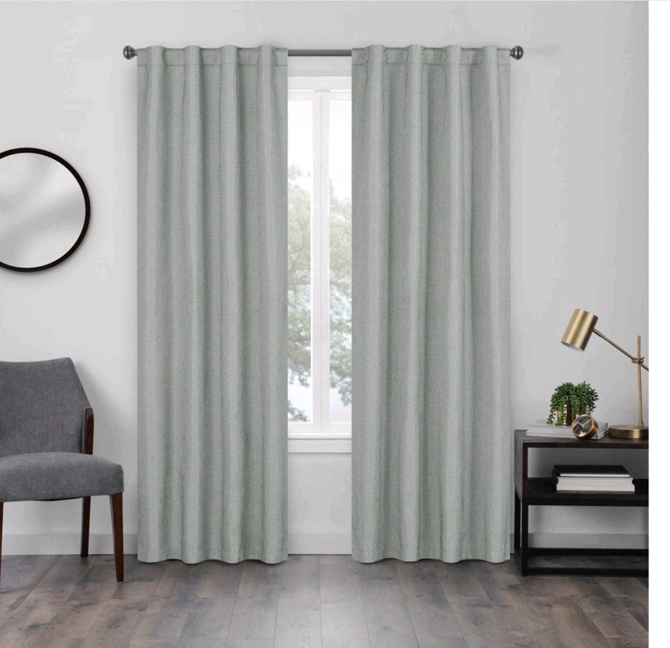 Eclipse 100% Blackout 40x84in Walden Grey One Rod Pocket Tab Panel