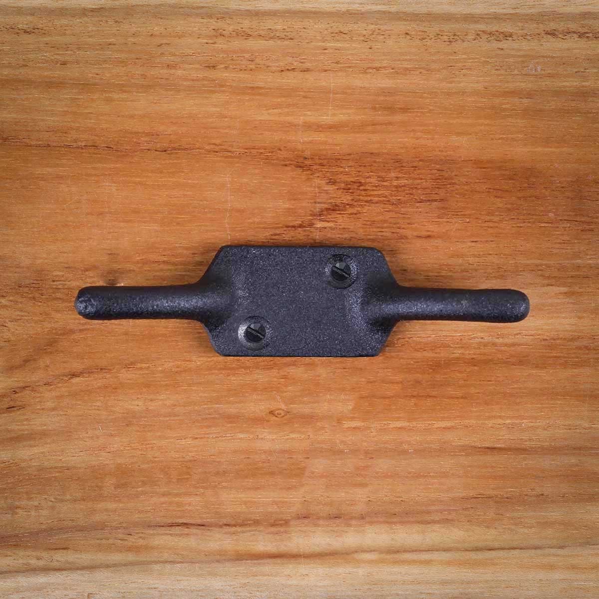 Black Window Hooks Wrought Iron Window Rope Cleat Hook 4″ H Renovators Supply