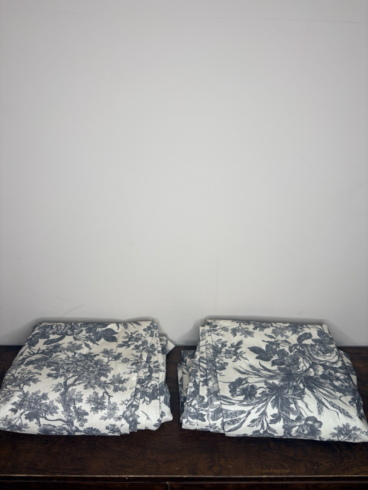 Pottery barn Sorrel Toile Blackout Curtain – charcoal 50×84 – Set Of 2