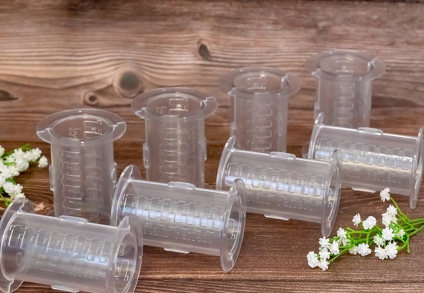 Curtain Spacers Large 8-Pack Clear Snap-On Shapers for Perfect Drapes