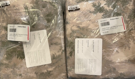 Pottery Barn Set of 2 Jardin Toile Curtains 50″ x 84″ 2 Sets Available!