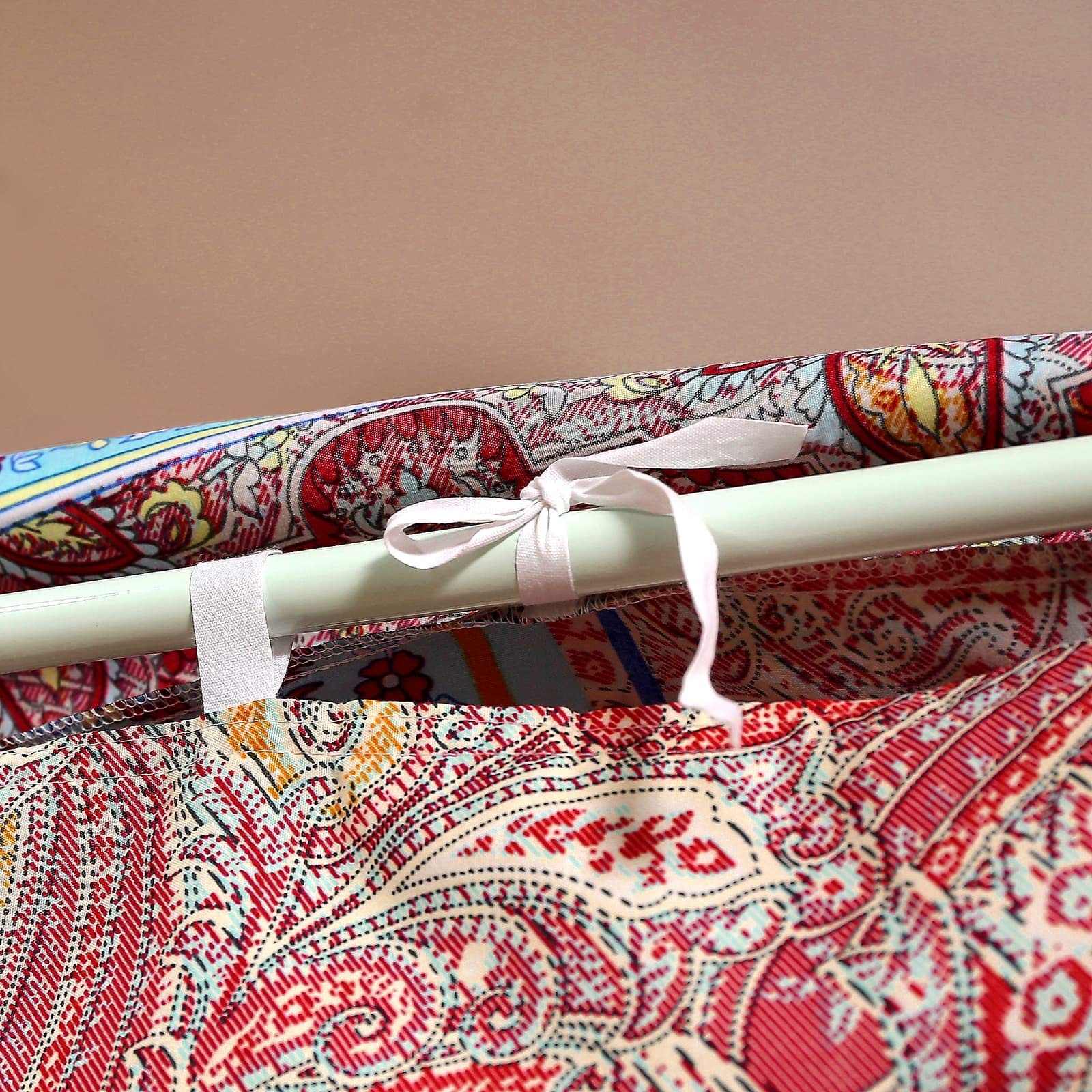 Pangzi Bohemian 4 Corner Post Bed Curtain Canopy Queen, Style-a