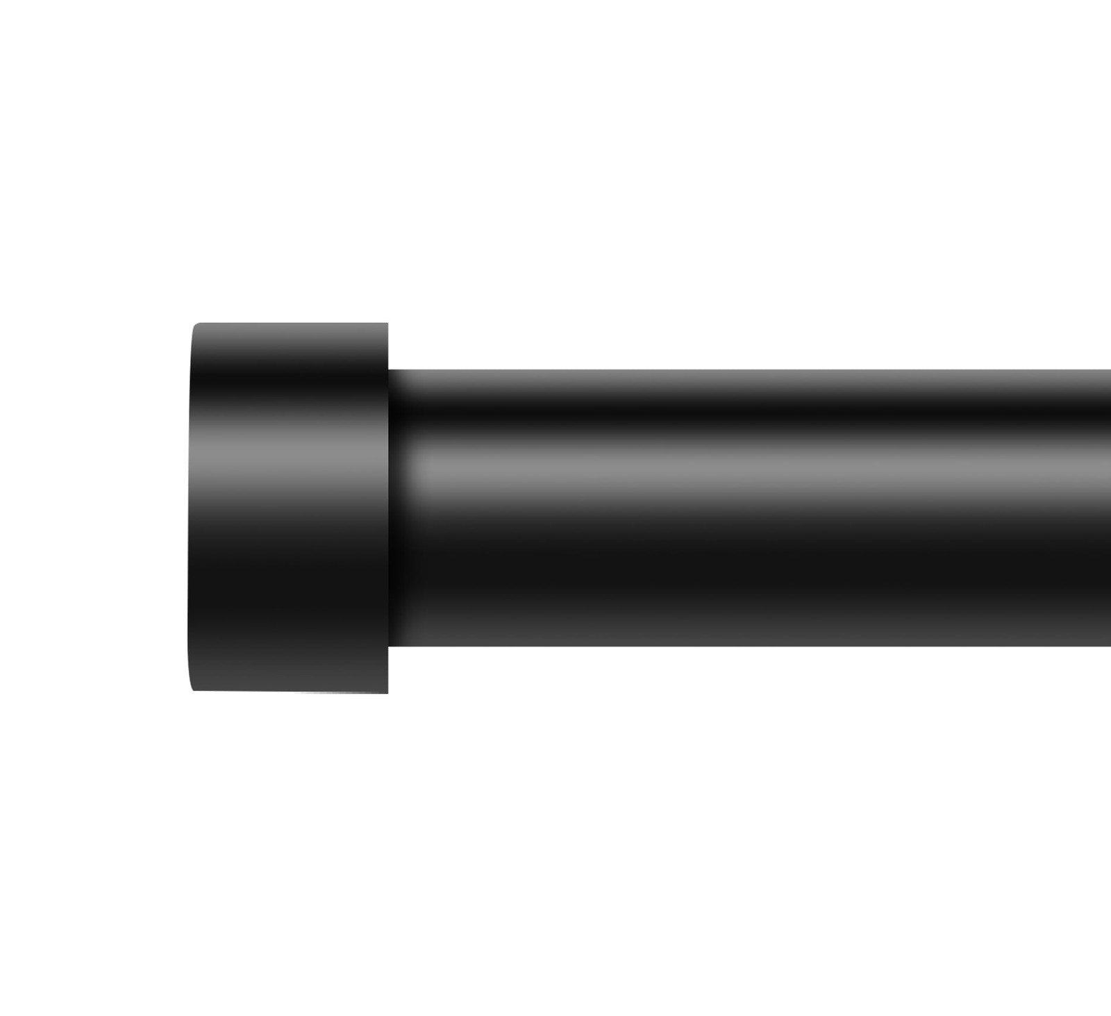 Curtain Rods for Windows 48 to 84 Inch(4-7 Feet),Black 1” Diameter Drapery R…