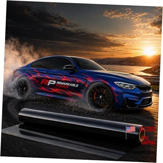 Car Window Tint Film 5% VLT, 20″ in x 15′ FT UVR 99% 20 in x 15 ft 5% Vlt