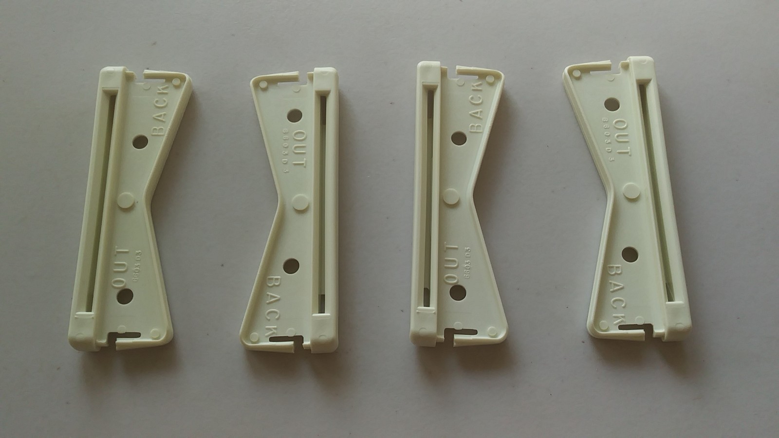 Vintage Kirsch Continental I outer rod end caps 6603-D3. (4 end caps). 507
