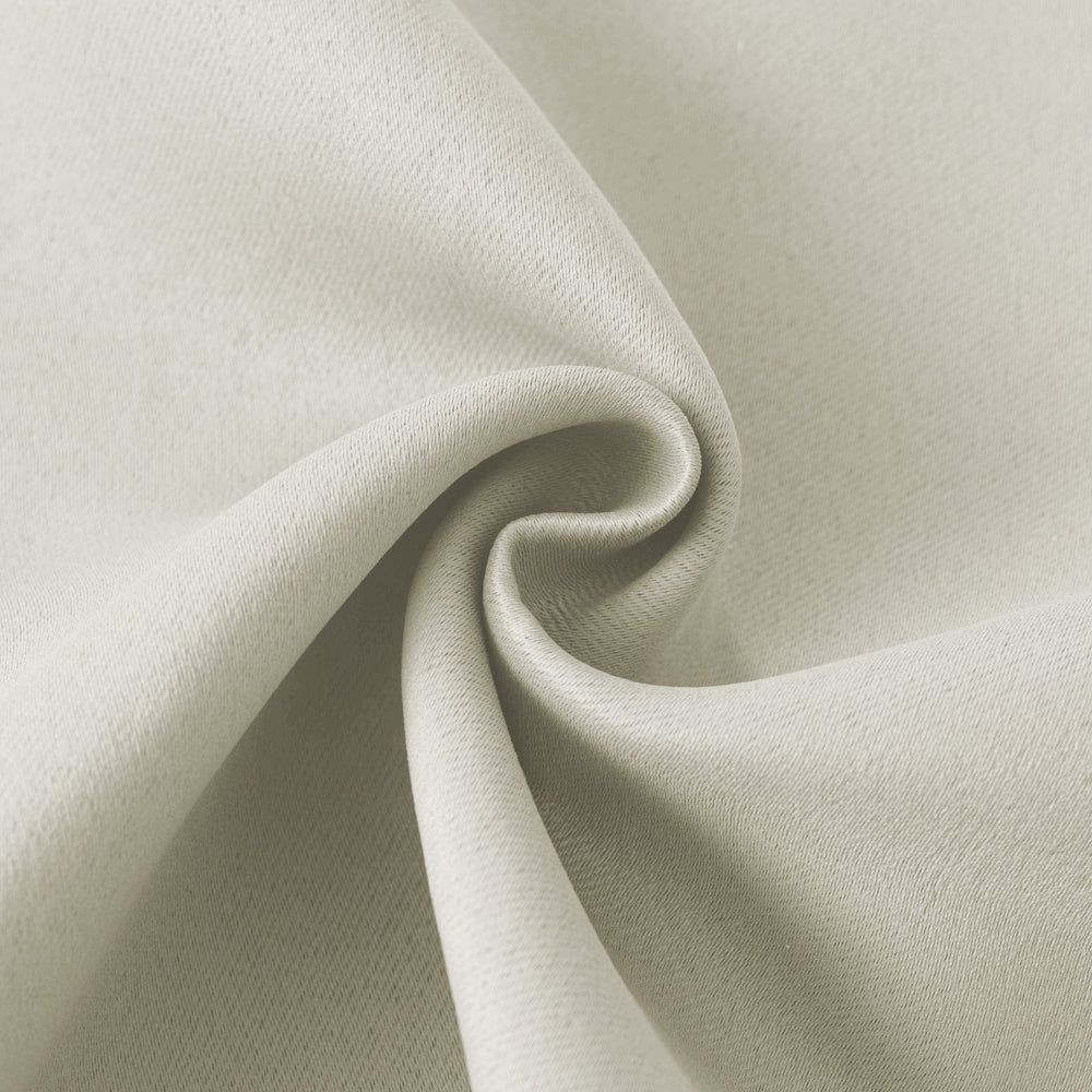Blackout Thermal Insulated Back Tab/Rod Pocket Solid Color Curtains Pale
