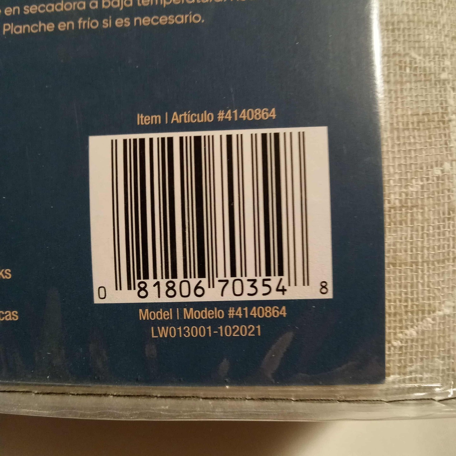 Origin 21 84-in Linen Polyester Light Filtering Double Tab Single Curtain Panel