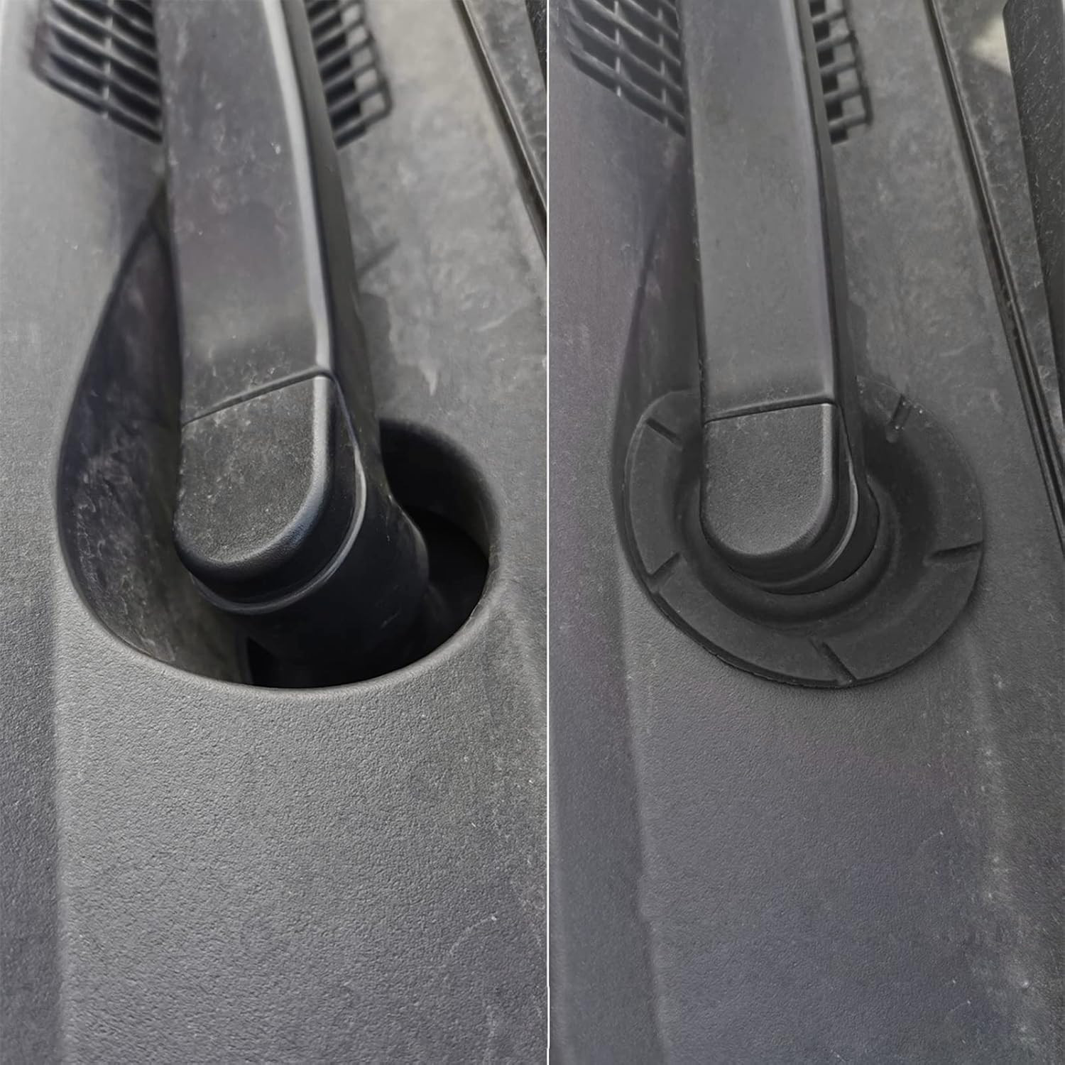 2Pcs Car Windshield Wiper Arm Bottom Hole Protective Cover Silicone Cover Fits M