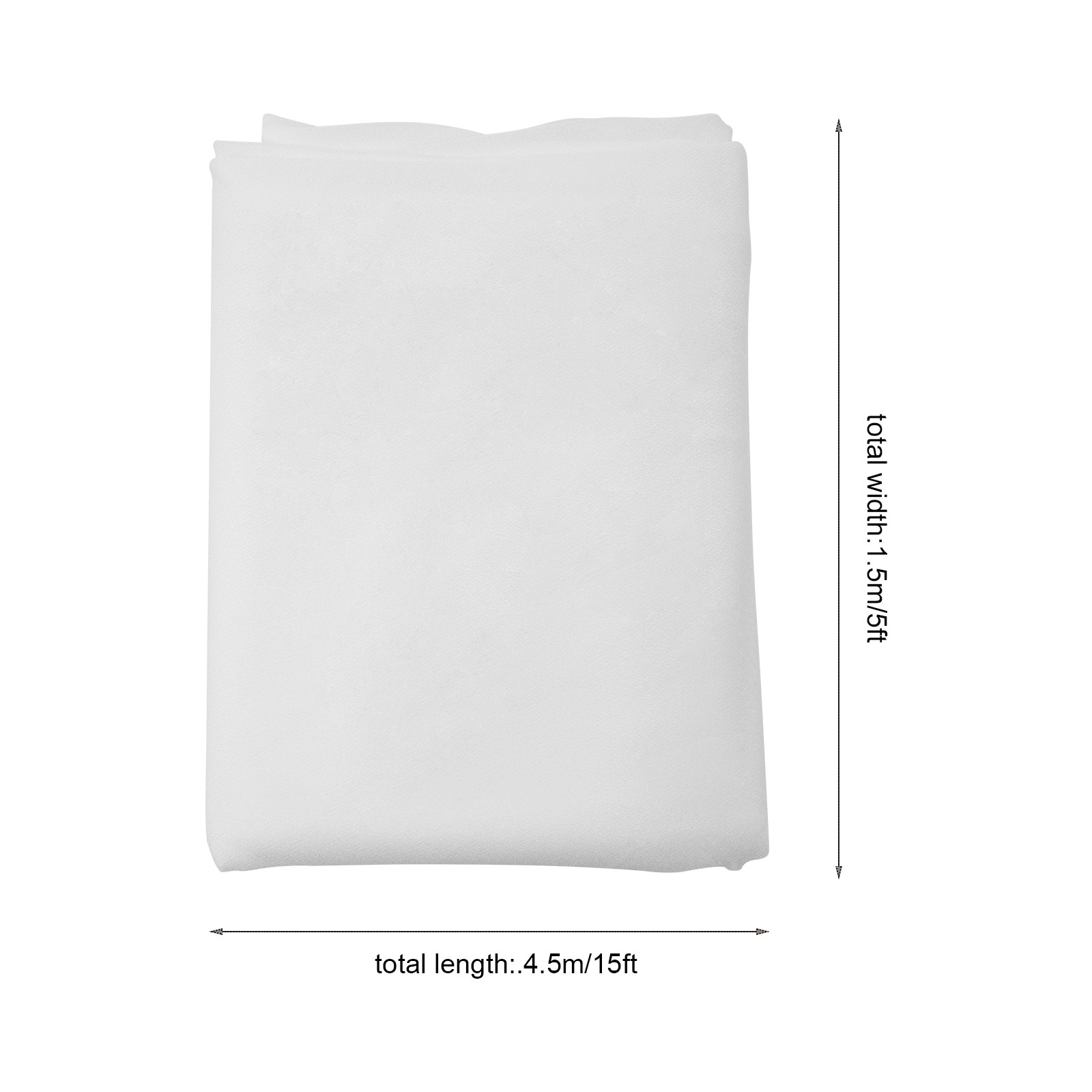 6Pc White Chiffon Ceiling Drapes 15 × 5 Ft Panels For Wedding Party Backdrop