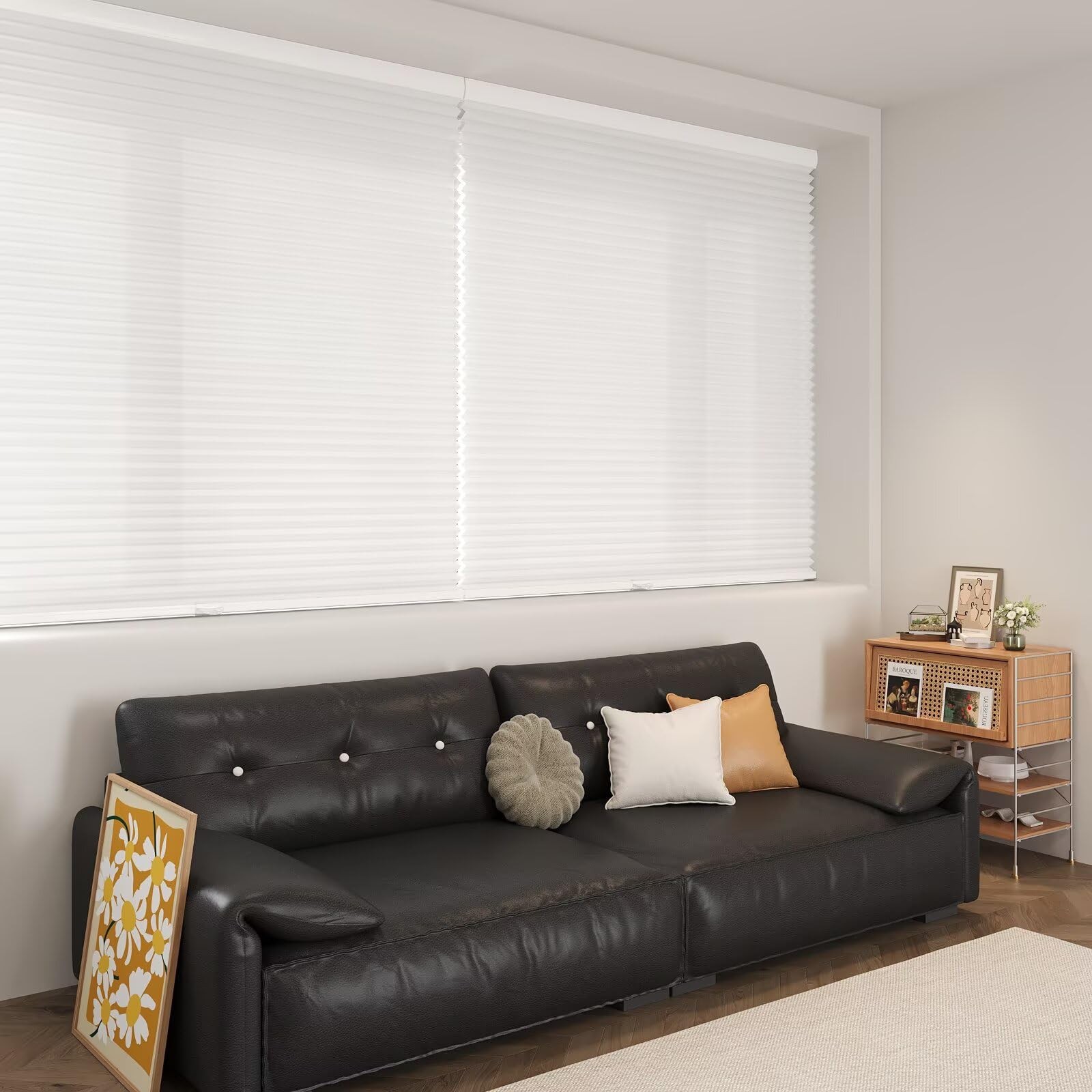 Myshade Cellular Shades Cordless Light Filtering Windows Blinds For Bedroom